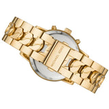 Michael Kors Ritz Chronograph Gold Dial Gold Steel Strap Watch For Women - MK6937 Authentic Buy Shop Now
