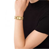 Michael Kors Empire Three Hand Gold Dial Gold Steel Strap Watch For Women - MK7406 Authentic Buy Shop Now