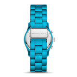 Michael Kors Runway Limited Edition Blue Dial Blue Steel Strap Watch for Women - MK7479LE Authentic Buy Shop Now