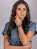 Fossil Jacqueline Blue Dial Blue Leather Strap Watch for Women - ES4673 Authentic Buy Shop Now