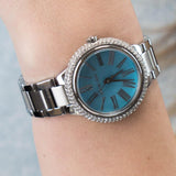 Michael Kors Taryn Quartz Blue Dial Blue Steel Strap Watch For Women - MK6563 Authentic Buy Shop Now