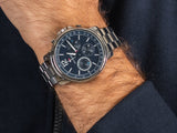Tommy Hilfiger London Chronograph Quartz Blue Dial Silver Steel Strap Watch for Men - 1791534 Authentic Buy Shop Now