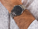 Emporio Armani Classic Quartz Grey Dial Silver Steel Strap Watch For Men - AR11134 Authentic Buy Shop Now