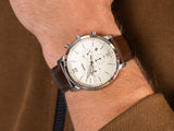 Fossil Neutra Chronograph White Dial Brown Leather Strap Watch for Men - FS5380 Authentic Buy Shop Now
