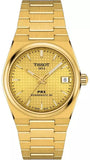 Tissot PRX Powermatic 80 Gold Dial Gold Steel Strap Watch for Men - T137.207.33.021.00 Authentic Buy Shop Now