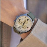 Tissot T Sport Chrono XL Beige Dial Green Nylon Strap Watch for Men - T116.617.37.267.00 Authentic Buy Shop Now