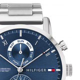 Tommy Hilfiger Kane Blue Dial Silver Steel Strap Watch for Men - 1710401 Authentic Buy Shop Now