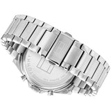 Tommy Hilfiger Baker Quartz Blue Dial Silver Steel Strap Watch For Men - 1710448 Authentic Buy Shop Now