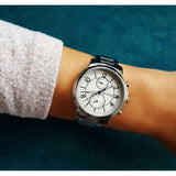 Tommy Hilfiger Claudia White Dial Silver Steel Strap Watch for Women - 1781819 Authentic Buy Shop Now
