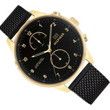 Tommy Hilfiger Chase Quartz Black Dial Black Mesh Bracelet Watch for Men - 1791580 Authentic Buy Shop Now
