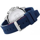Tommy Hilfiger Mason Blue Dial Blue Rubber Strap Watch for Men - 1791791 Authentic Buy Shop Now