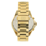 Tommy Hilfiger Luke Chronograph White Dial Gold Steel Strap Watch for Men - 1791121 Authentic Buy Shop Now