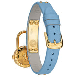 Versace Medusa Lock Icon Quartz White Dial Blue Leather Strap Watch for Women - VEDW00419 Authentic Buy Shop Now