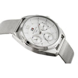 Tommy Hilfiger Mia Silver Dial Silver Mesh Bracelet Watch for Men - 1781628 Authentic Buy Shop Now