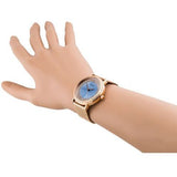 Guess Willow Crystal Blue Dial Rose Gold Mesh Bracelet Watch For Women - W0836L1 Authentic Buy Shop Now