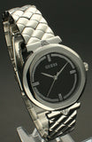 Guess Rumour Quartz Black Dial Silver Steel Strap Watch For Women - GW0613L1 Authentic Buy Shop Now