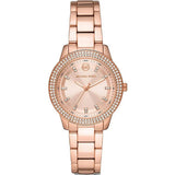 Michael Kors Tibby Pave Rose Gold Dial Rose Gold Steel Strap Watch for Women - MK1058 Authentic Buy Shop Now