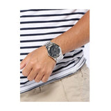 Emporio Armani Valente Quartz Black Dial Silver Steel Strap Watch For Men - AR11086 Authentic Buy Shop Now