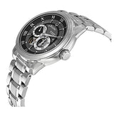 Bulova BVA Dual Aperture Black Dial Silver Steel Strap Watch for Men - 96A119 Authentic Buy Shop Now