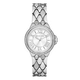 Michael Kors Camille Pave Crystals Silver Dial Silver Steel Strap Watch for Women - MK4804 Authentic Buy Shop Now