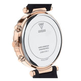 Guess Solstice Diamonds Black Mother of Pearl Dial Black Rubber Strap Watch for Women - GW0113L2 Authentic Buy Shop Now