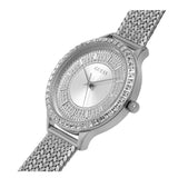 Guess Soiree Diamonds Silver Dial Silver Mesh Bracelet Watch for Women - GW0402L1 Authentic Buy Shop Now