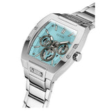 Guess Phoenix Multi Function Aqua Blue Dial Silver Steel Strap Watch for Men - GW0456G4 Authentic Buy Shop Now