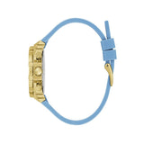 Guess Fusion Chronograph Blue Dial Blue Leather Strap Watch For Women - GW0553L3 Authentic Buy Shop Now