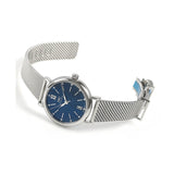 IWC Portofino Automatic Blue Dial Silver Mesh Bracelet Watch for Women - IW357404 Authentic Buy Shop Now