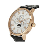 Guess Delancy Quartz Silver Dial Black Leather Strap Watch For Men - W0870G2 Authentic Buy Shop Now
