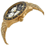 Guess Odyssey Multifunction Black Dial Gold Steel Strap Watch For Men - W1107G4 Authentic Buy Shop Now