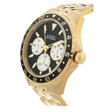 Guess Odyssey Multifunction Black Dial Gold Steel Strap Watch For Men - W1107G4 Authentic Buy Shop Now