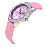 Guess G-Twist Diamonds Silver Dial Pink Rubber Strap Watch for Women - W1240L1 Authentic Buy Shop Now