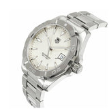 Tag Heuer Aquaracer Quartz White Dial Silver Steel Strap Watch for Men - WAY1111.BA0928 Authentic Buy Shop Now