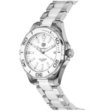 Tag Heuer Aquaracer Quartz White Dial Two Tone Steel Strap Watch Women - WAY131B.BA0914 Authentic Buy Shop Now