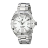 Tag Heuer Formula 1 Calibre 5 Automatic White Dial Silver Steel Strap Watch for Men - WAZ2114.BA0875 Authentic Buy Shop Now